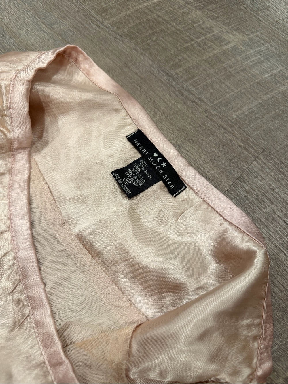 Vintage Y2K Heart Moon Star Pink Satin Floral Embroidered Mini Skirt XS Coquette - Picture 4 of 7